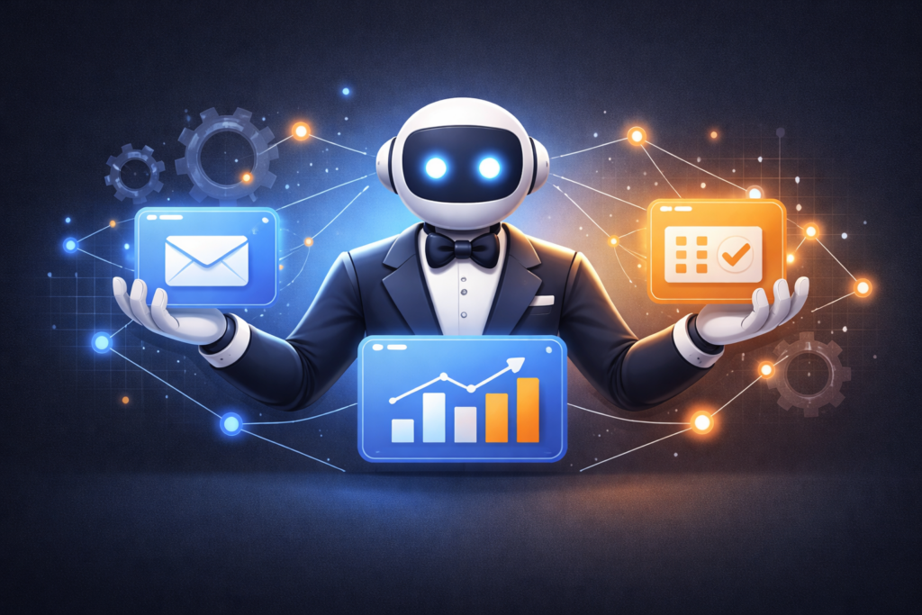 AIエージェントとは？「執事AI」の正体を初心者向けにやさしく解説のアイキャッチ画像