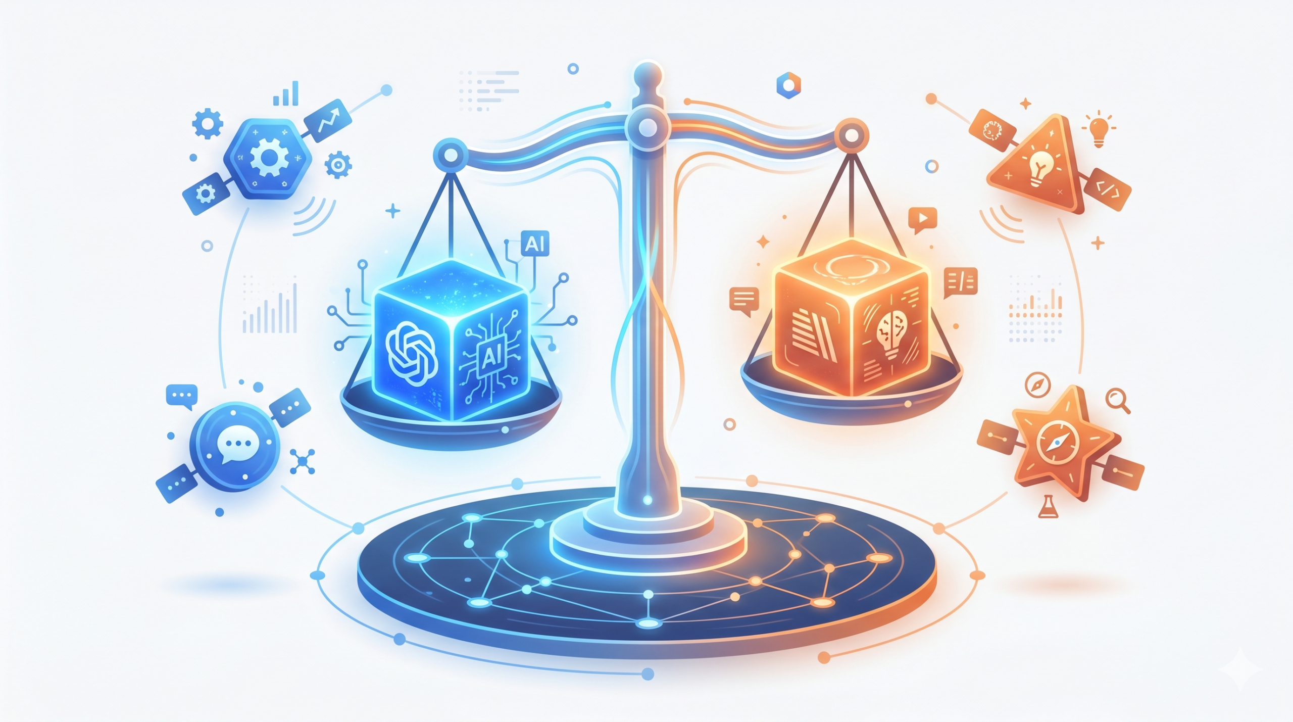 ChatGPT GoとClaude Proの使い分けの概念図